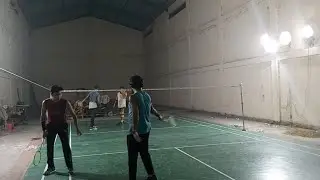 Trying My Favorite Roney Khan/Golam VS Pranto/Raka good play Talora badminton indoor