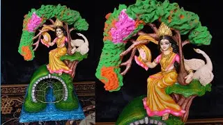 Cement ও মাটির তৈরি ইউনিক সরস্বতী প্রতিমা | Making to Painting Complete Process