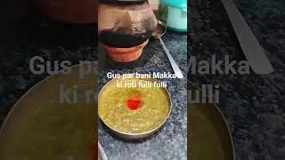 fulli fulli Makki ki roti ar saag kha lo sb log