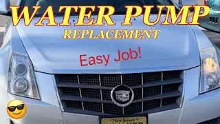 CADILLAC CTS WATER PUMP REPLACEMENT - How to Replace the Water Pump on a Cadillac CTS. Easy!