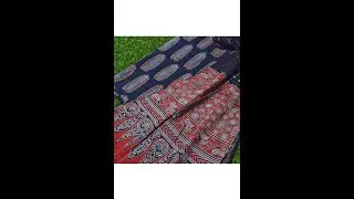 Exclusive Ajrakh Sets | Ajrakh Kantha Stole | Authentic Ajrakh Block Print