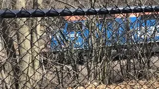 Metra 158 outbound train at Hubbard Woods Park at Winnetka IL