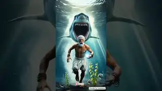 A farmer finds a diamond while fishing and then a 🦈 attacks him 😭 #ai #farmer #fish #sy_officer
