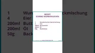 Clever Cakes Rezept Schoko Wunderkuchen