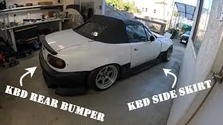 IM DONE WITH BODYKITS! KBD Sideskirts and KBD Rear Bumper on Turbo Miata