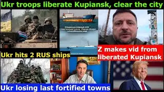 Kiev losing all fortified towns.Z makes vid from newly liberated Kupiansk. US might skip Paris talks