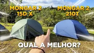 👽 PAPO RETO | MONGAR 2 15D X MONGAR 2 210T | QUAL &eacute; a MELHOR | BARRACAS NATUREHIKE