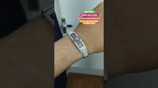 New Designer Silver boys kada  #silver #kada #bracelet #ytshort #ytshorts #1million #jewelry #shorts