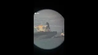 Oil tanker seized by US spotted off Scottish coast #news #shorts #tanker #us #scotland #oil