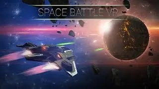 Space Battle VR (space pilot vr game) flying through an asteroid field