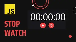How to create Stopwatch using JavaScript | JavaScript Projects