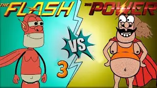 The Flash vs The Power &ndash; Funny Cartoon Superhero (Episode 3)