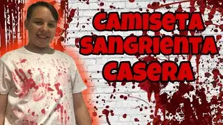 Como hacer una camiseta con sangre para halloween🩸👕 how to make a t-shirt with blood for halloween