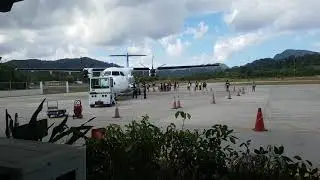 Busy morning at El Nido's Lio Airport