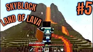 THE VOLCANO ERUPTS! SKYBLOCK PART 5!