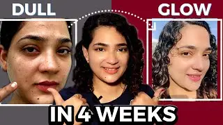 4-Week Skincare Routine for Glowing Skin 🌸 Budget AM & PM Routine + Tretinoin Tips | Indian Skincare