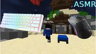 Minecraft keyboard and sounds ASMR hypixel bedwars