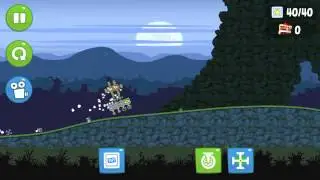 Bad Piggies - Mobile triple missile launcher
