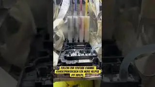 How to power flush your DTF print heads. i3200 epson print head cleaning for direct to film printing