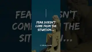 Fear doesn&rsquo;t come from the situation... #shorts #motivation #quotes #travel #facts #waterfall