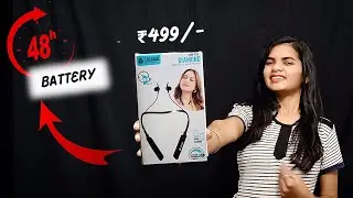 Aroma NB-119 Diamond Neckbands Under ₹500 | Dual Pairing With 48 Hrs Battery Playtime