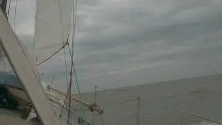 Sailing Wibologie Wibo 930 7bft durty fok....had to wash the durty fok