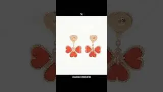 Van Cleef & Arpels Sweet Alhambra Effeuillage Carnelian #jewellery #jewelry #fashion