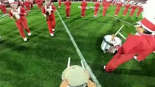 Pride of Oklahoma Drumline Flub Headcam - OU/Alabama Pregame 2024 | Damian Hernandez