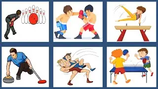 Indoor Games and Sports | Sports Vocabulary | Types of Sports and Games | sports | games |