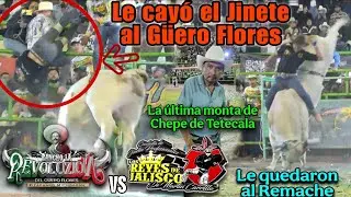 Le cayó el jinete al Güero Flores! Jaripeyazo de La Revoluzion vs Los Reyes de Jalisco en Tepetlixpa