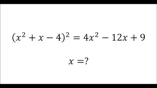 An awesome algebra problem | Algebra | Higher degree equations | 21