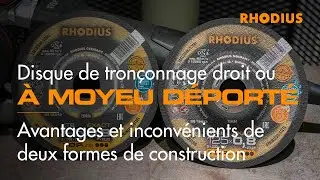 Disque de tronçonnage droit ou à moyeu déporté – Avantages et inconvénients