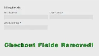 WooCommerce: How To Remove Checkout Fields - Easy!