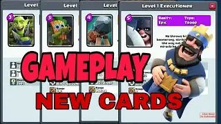 Clash Royale 4 New Cards Bootramp,GoblinGang...Gameplay