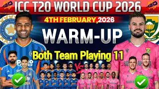 ICC MEN'S CRICKET WORLD CUP 2026|India Vs South Africa Warm-Up Match Confirm Final Playing11 2026