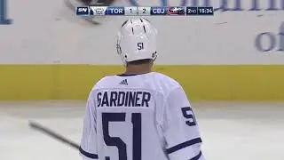 Jake Gardiner 3rd Goal of the Season! 12/20/17 (Toronto Maple Leafs vs Columbus Blue Jackets)