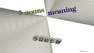 shrew - 5 nouns which are synonyms of shrew (sentence examples)