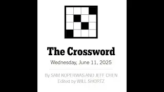 The New York Times Crossword 11/06/2025