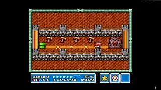 Super Mario Bros 3 All Stars - World 8 - Bowser Castle - 82