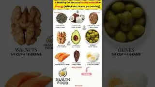 8 Healthy Fat Sources for Brain Health & Energy (With Exact Grams per Serving) #HealthyFats #Good