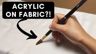 Можно ли использовать акриловую краску на ткани 👕👗 &mdash; без средст &mdash; Часть 1