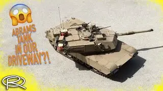 M1A2 ABRAMS TANK IN OUR DRIVEWAY !?
