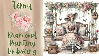 Our first **60x60** TEMU Diamond Painting Unboxing - Diamond Art Craft Haul 73