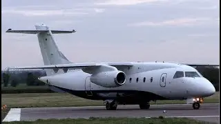 SunAir Dornier Do-328JET Action at Cambridge Airport