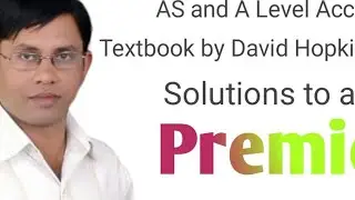 Accounting textbook by David Hopkins activity solutions