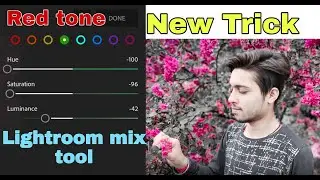 How to edit moody red colour editing in lightroom | Lightroom Moody red tutorial