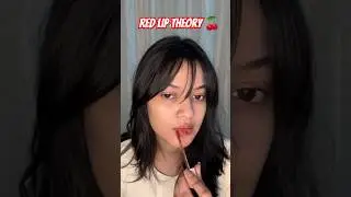 But it better be a right red🍒#lipcombo #grwm #skincare #makeuptutorial #redlipstick #colortheory