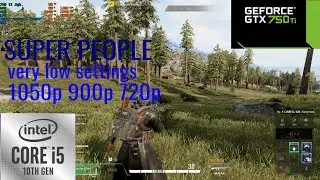 SUPER PEOPLE : GTX 750 Ti + CORE i5-10400f
