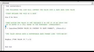 Excel VBA CDate Convert to Date format formula function