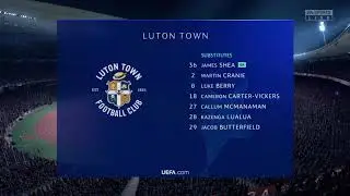 FIFA 20 Esports Luton Town lineup